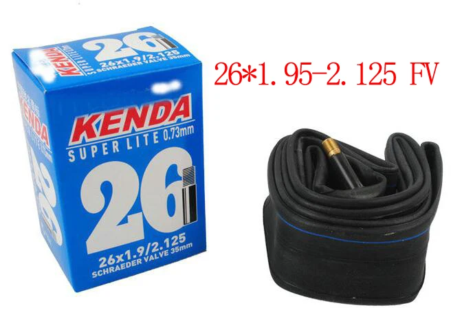 KENDA 26*1,95/2,35 велосипедные шины, шины для горного велосипеда, складные MTB шины для кросса, запчасти для велосипеда - Цвет: 26er tube 1 pcs