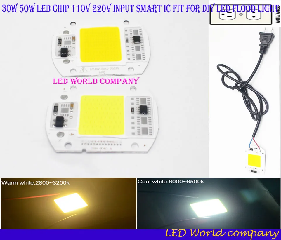 Чип для светодиодной COB лампы 30/50 Вт 220 В|led 50w cob|led white chiplamp lamp |