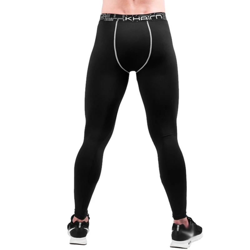 Summer Thin Breathable Running Tights Men Compression Jogging Pants Quick Dry Black Fitness Trousers Slim Fit Elastic Sportswear | Спорт и