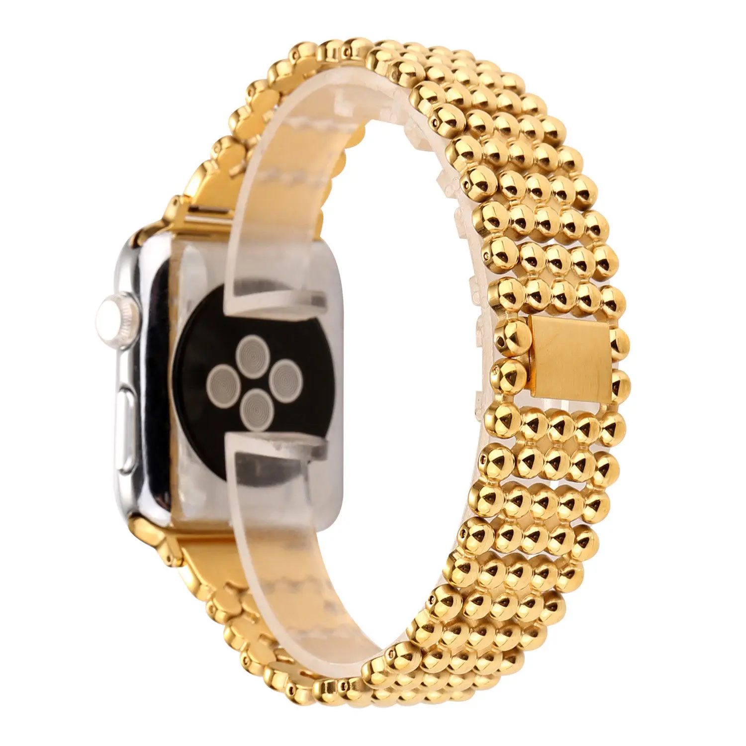 Роскошный браслет с шариками для Apple Watch Series 3 2 1 металлический iWatch 38/42 мм Вт