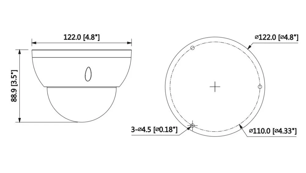 Dahua IP Camera 4MP IPC-HDBW5431R-ZE Security WDR IR Dome Network with ePOE | Безопасность и защита