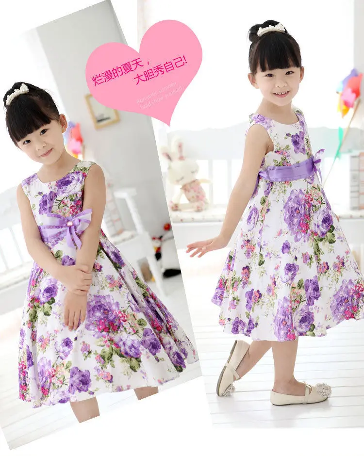 Новинка 2017 платье с цветочным бантом для маленьких девочек детское на свадьбу