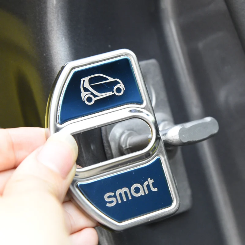 4 шт./компл. крышка дверного замка из нержавеющей стали для Mercedes Smart 453 Forfour