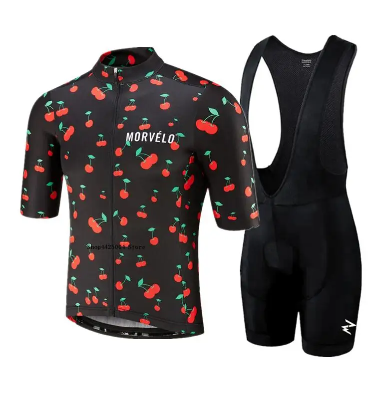 Женский спортивный костюм Morvelo красный комплект из Джерси для велоспорта дышащая
