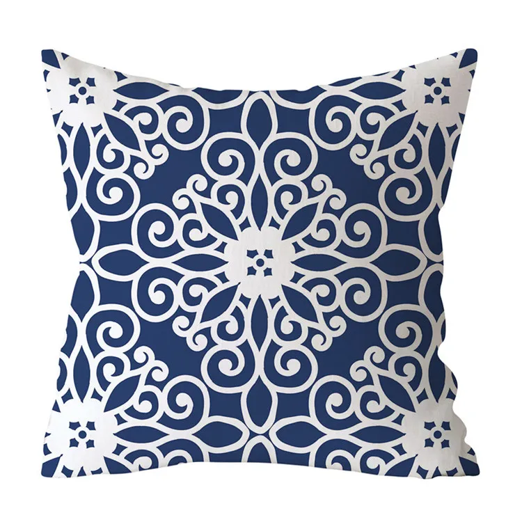 Home Decor геометрический бархат Чехлы 45x45 см темно-Boho Цветок шевронная точка наволочка Спальня Подушка для украшения дивана случае - Цвет: J