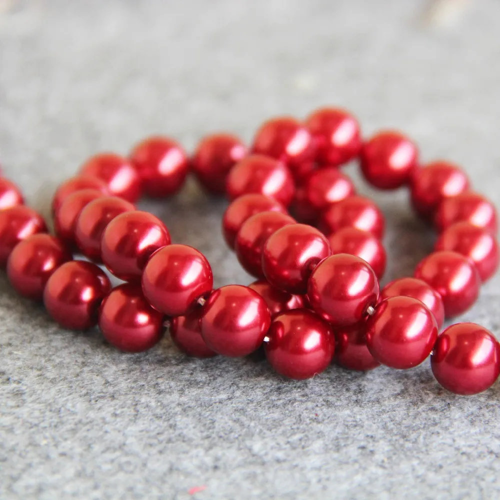 Бусины из ракушек и жемчуга 10 мм 15 дюймов|gift player|gift boxes for braceletsbracelet red |
