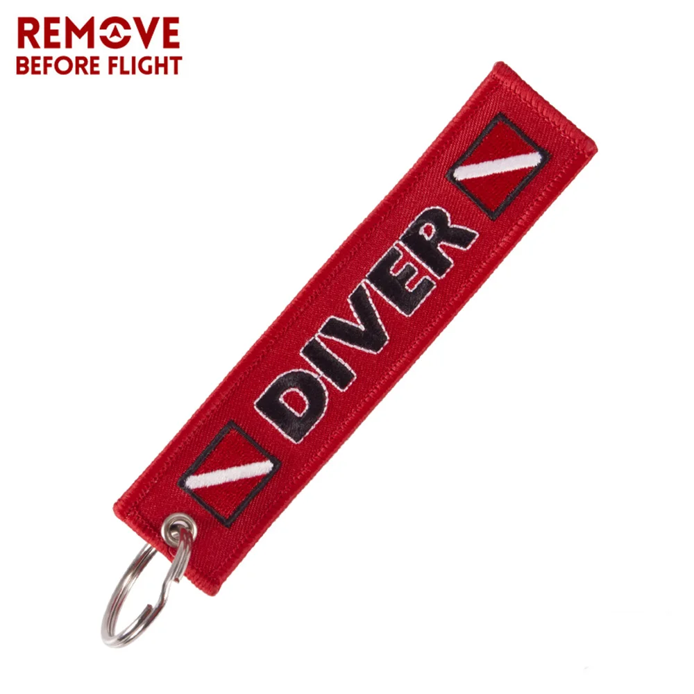 Брелок для ключей с вышивкой REMOVE BEFORE FLIGHT|Брелоки| |