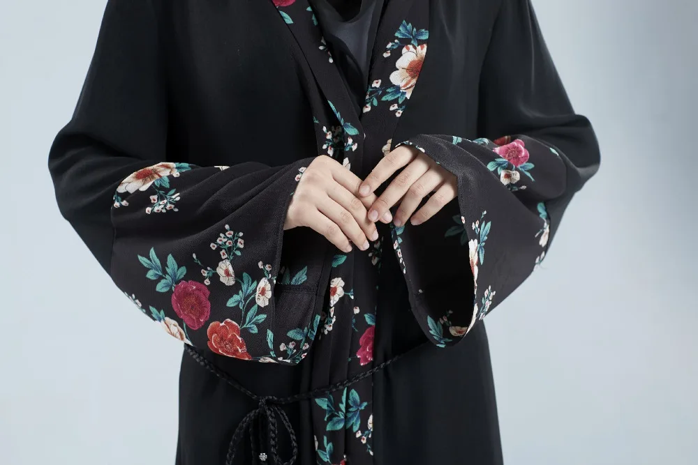 Элегантное платье с принтом длинное платья Jubah одежда для мусульманской молитвы