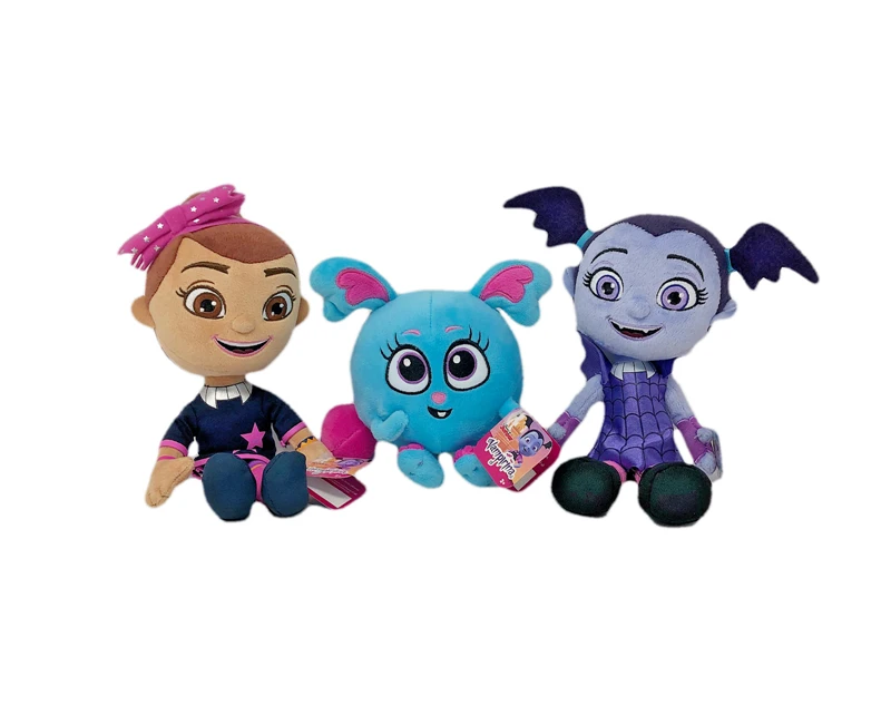 Новинка! Набор из 3 Jr. Vampirina плюшевые куклы-Vampirina, мак и кнопки