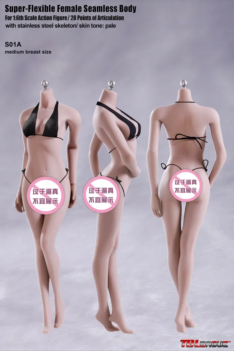 Коллекционная пикантная TBLeague eFemale Body бесшовная фигурка скелета из нержавеющей