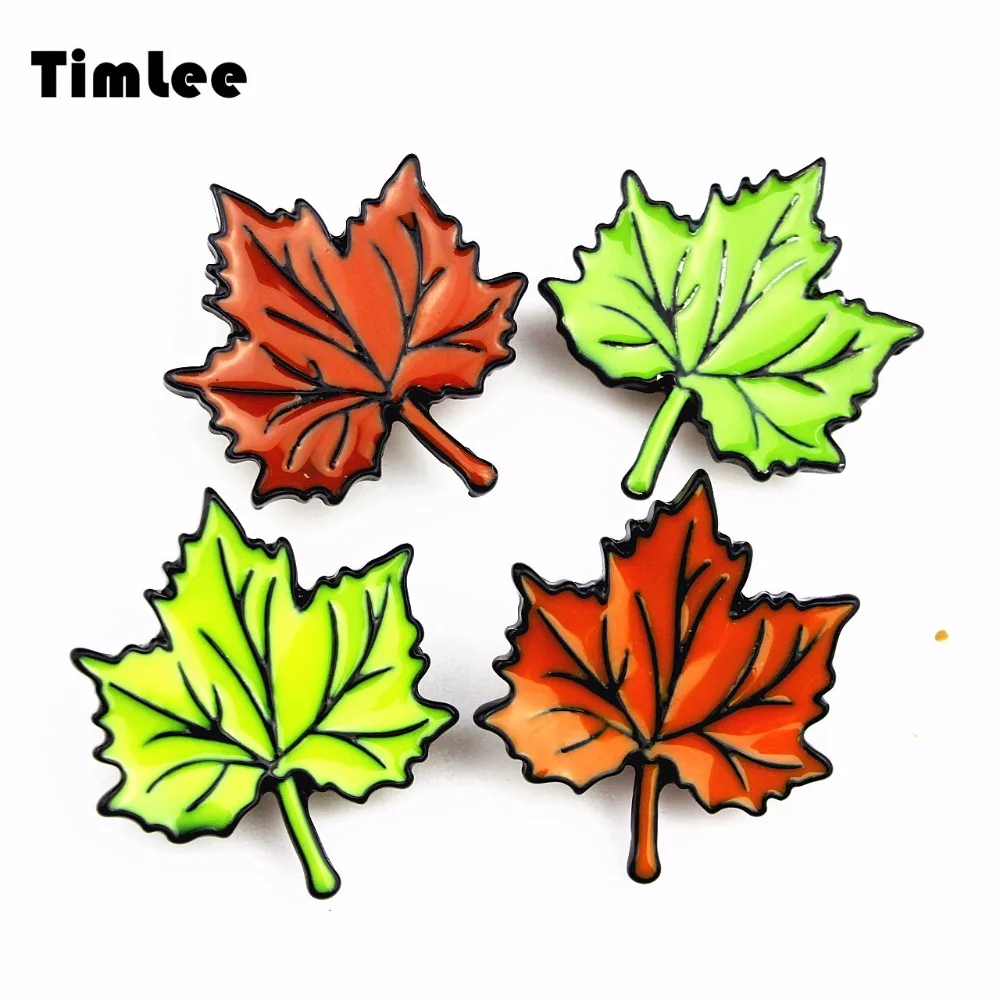 Заколки для волос Timlee X261 модная мультяшная симпатичная брошка в виде кленового