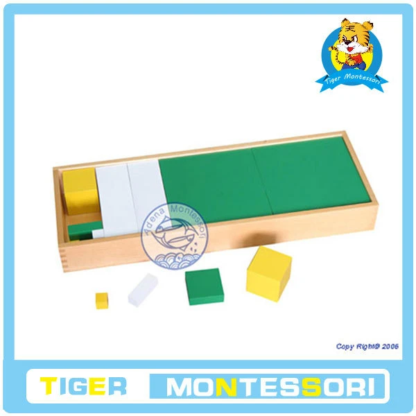 

professional montessori material wooden educational toy mathematics Power of 3 cube