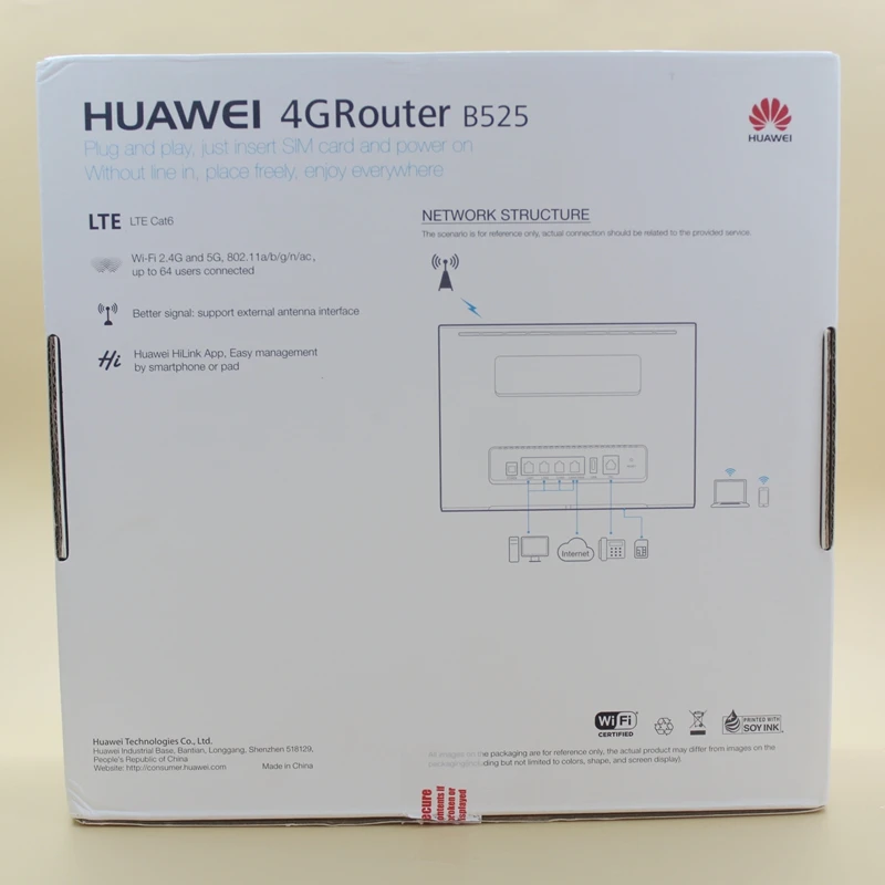 Unloked huawei 4G маршрутизатор B525 B525s-65a 4G LTE CPE Wifi маршрутизатор 4G lte маршрутизатор слот huawei B525 беспроводной маршрутизатор с антенной