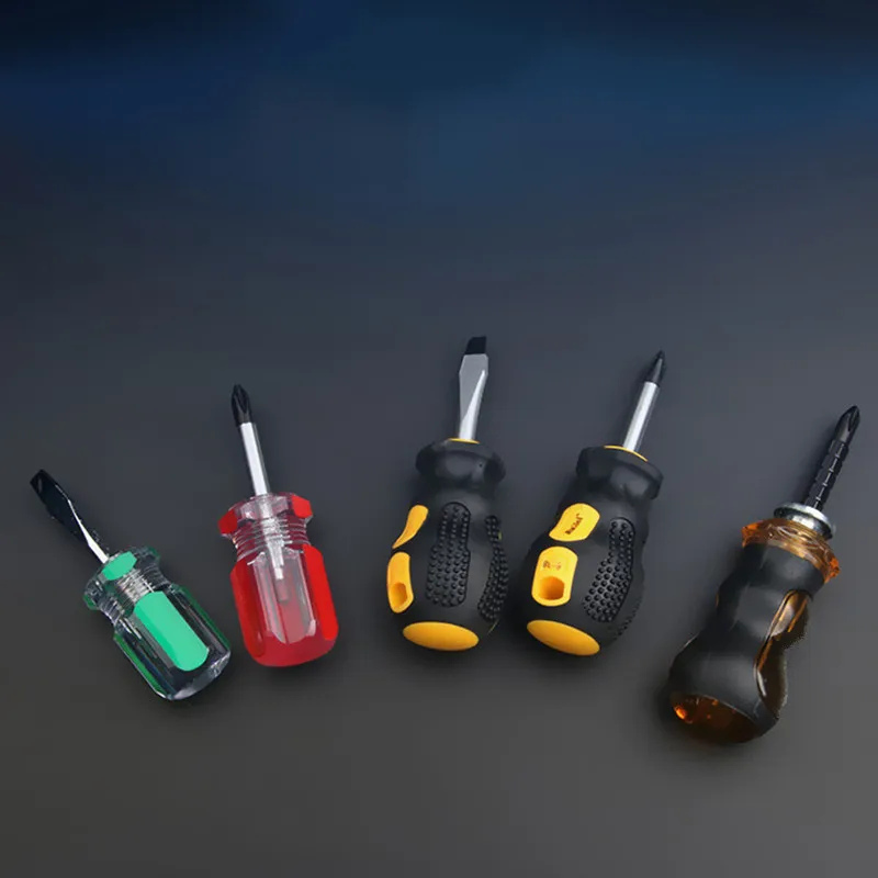 

Mini magnetic screwdriver short handle short handle Phillips word screwdriver for home car repair tool