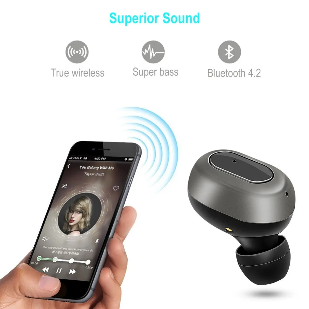 Supology два Наушники новые мини Беспроводной Bluetooth In Ear Stereo Headset Карман Наушник|bluetooth