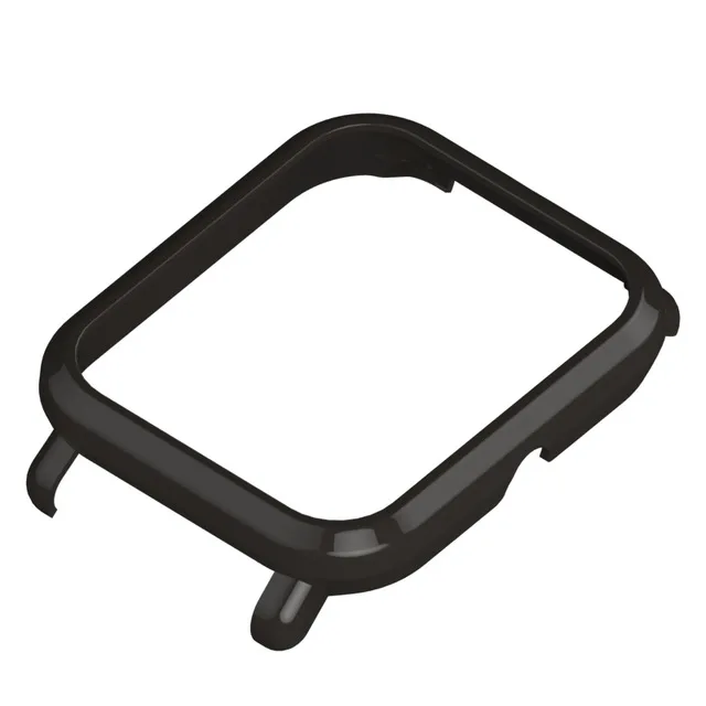 Mijobs 20 мм спортивный силиконовый ремешок на запястье PC чехол для Xiaomi Huami Amazfit GTR Bip BIT PACE Lite Смарт-часы Amazfit ремешок - Цвет: black