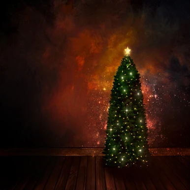 

Red Lighting Christmas Festival Theme Backdrop Photography Wood Flooring Studios Background For Child Baby