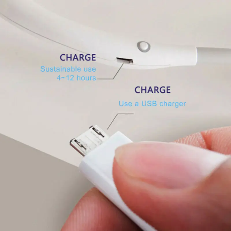 USB Rechargeable Wearable Portable Hand Free Neckband Fan Personal Mini Neck Double Fans 3 Speed Adjust For Home Office Outdoor |
