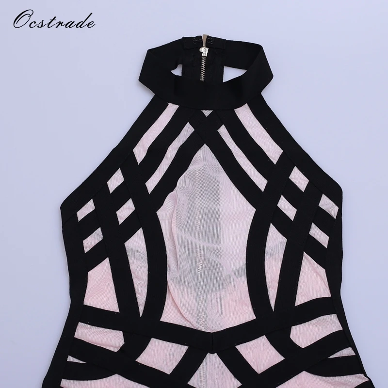 Женское облегающее платье Ocstrade черное с сеткой вечерние платья 2019|bodycon dress|dress fashion