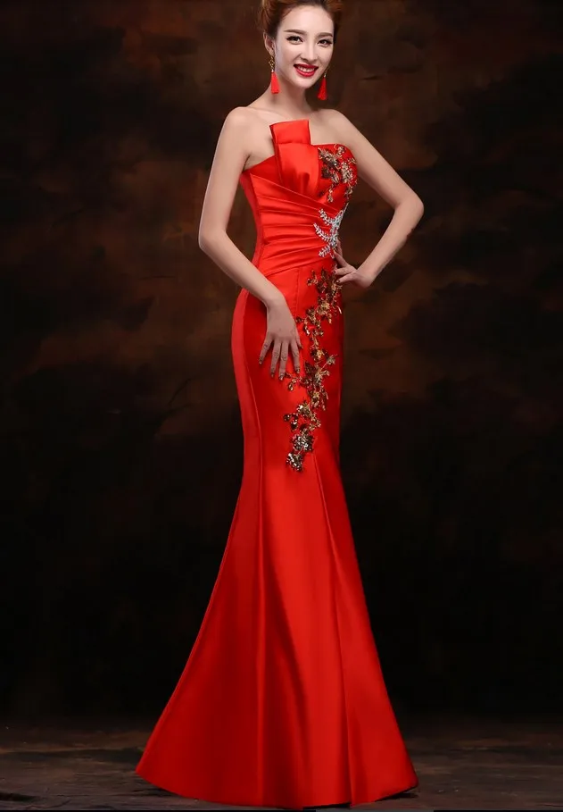 Женское длинное вечернее платье праздничное горничной TK1490|robe de soiree|evening dresslong evening
