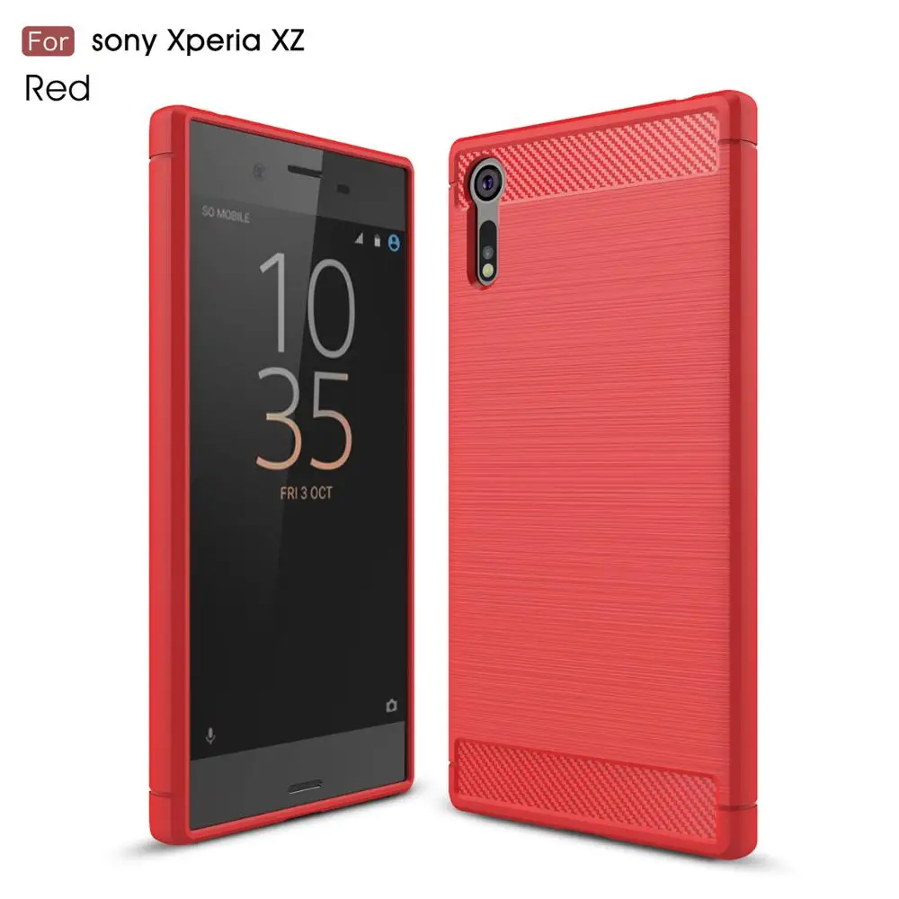 Чехол для телефона Sony Xperia XZ 5 2 Роскошный Матовый чехол из углеродного волокна и