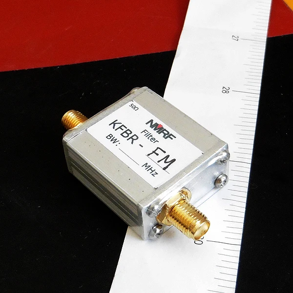 

Free shipping KFBR-FM 88~108MHz LC band stop filter, remove FM FM broadcast signal, SMA interface