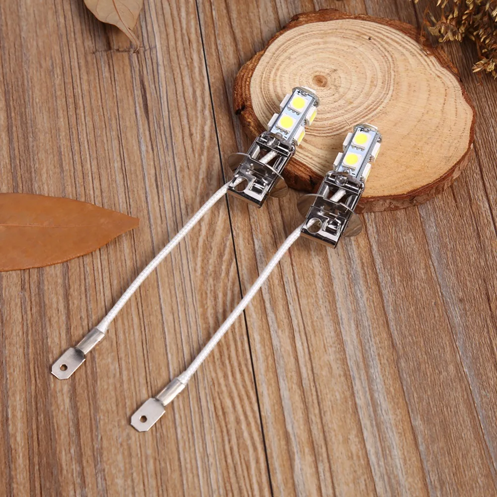 2 шт. автомобильные ксеносветодиодный светодиодные лампы H3 5050 9 SMD|xenon white|xenon ledxenon h3