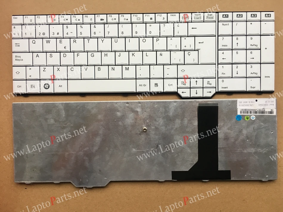 SP Испанский клавиатура для Fujitsu XA3520 Amilo Pi3625 XA3530 Xi 3670 ли 3910 XI 3650 Белый Клавиатура