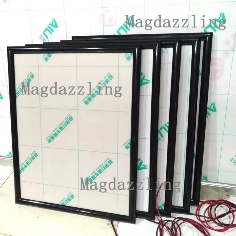 Тонкие черные алюминиевые светодиодные осветительные приборы A1 рекламные