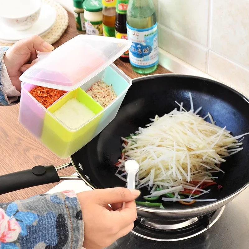 VKStory Рождественская цветная домашняя бутылка для хранения соли кухни простой