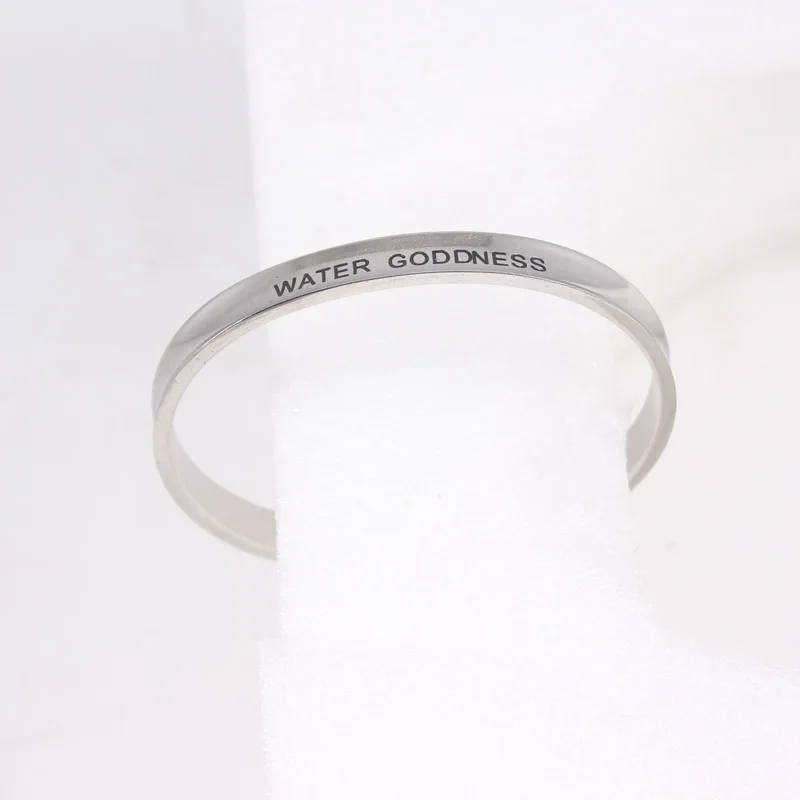 

316L Stainless Steel Open Cuff Bangle Women MY ONLY SUNSHINE Mantra Bracelet Bangle Jewelry Gift