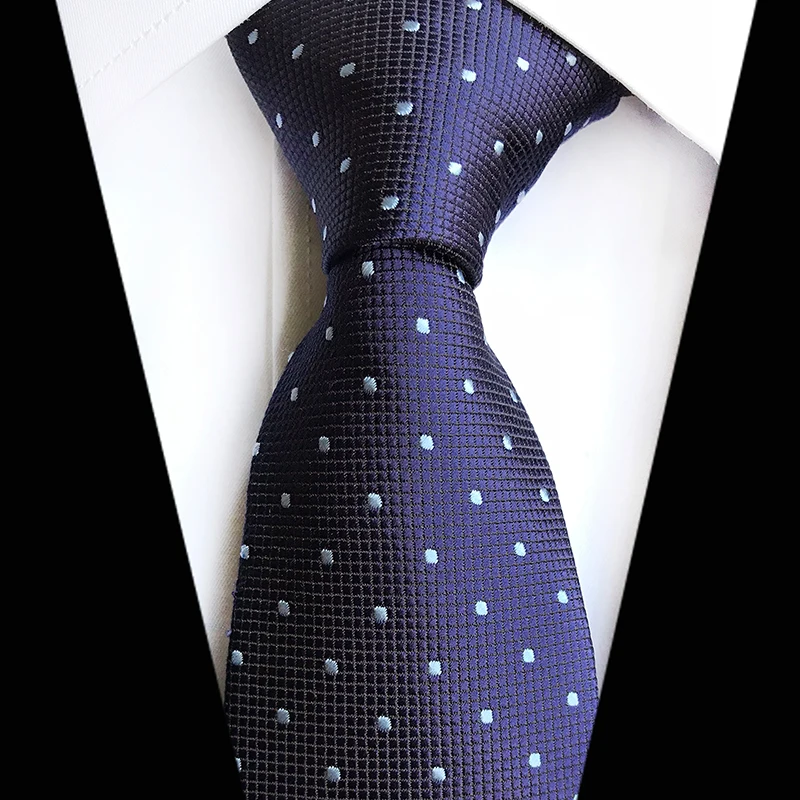 Деловые галстуки клетчатые в горошек новые мужские для свадебных вечеринок