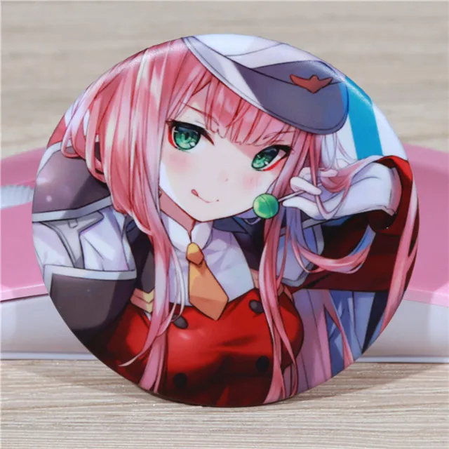 FFFPIN 5,8 см брошь Русский мультфильм нагрудник в FRANXX Zero Two 02 значок Милая булавка монета значок ткань рюкзак Декор - Окраска металла: Model H