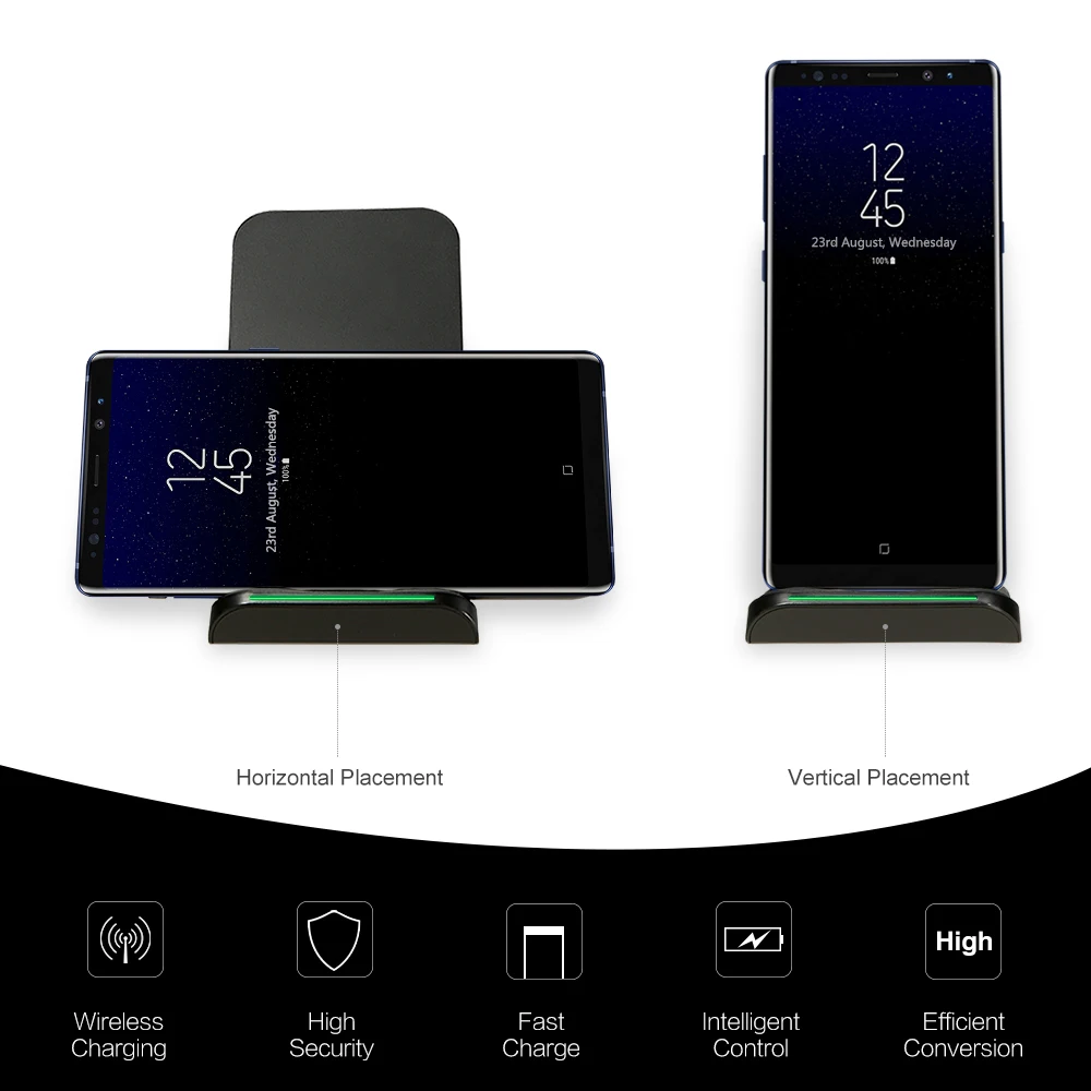 Smart LED Indicate Fast Charging Adapter For Samsung S6 S7 Edge Qi 10W Wireless Charger With QC3.0 Head LG Nexus 7 6 | Мобильные