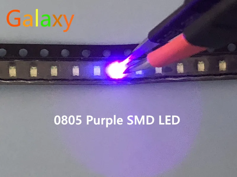 SMD SMT УФ/фиолетовый 0805 Супер яркая светодиодная лампа 2 0*1 2*0 8 мм 390-410nm smd LED UV