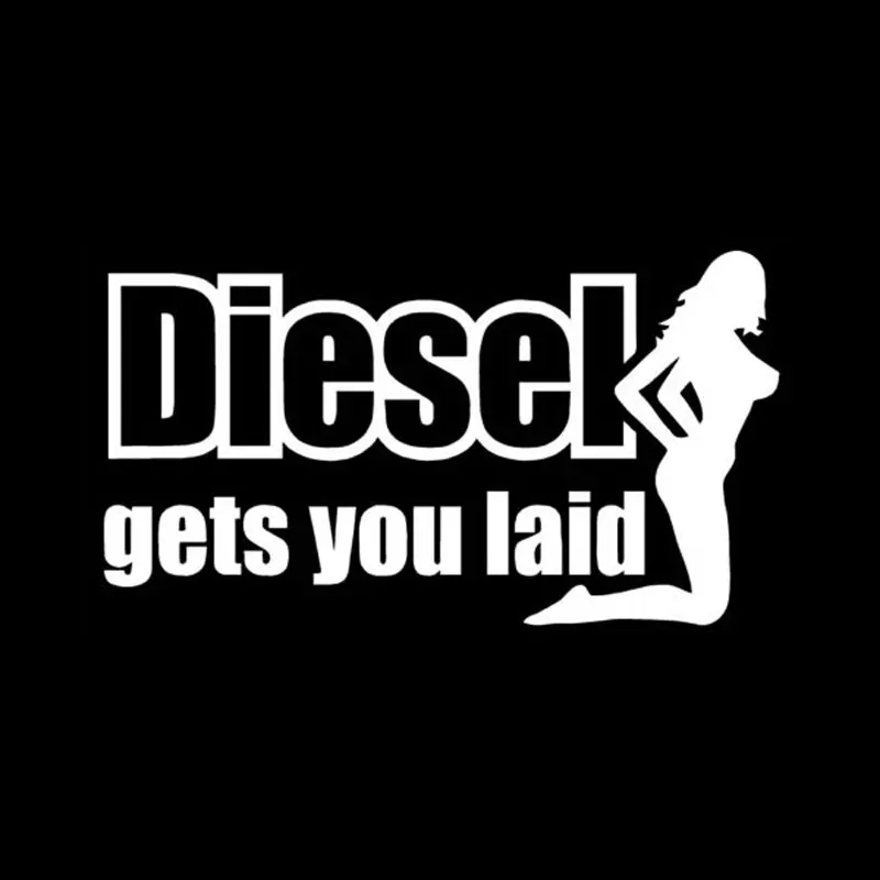 13.8cm*7.8cm Sexy Beautiful Woman GetsYou Diesel Laid Funny Car Stickers C5-0945 | Автомобили и мотоциклы
