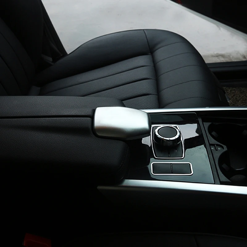 Aluminium alloy Armrest box switch button frame cover modified sequins For Mercedes BENZ GLS E Class E200L 300L 2012-2015 | Автомобили и