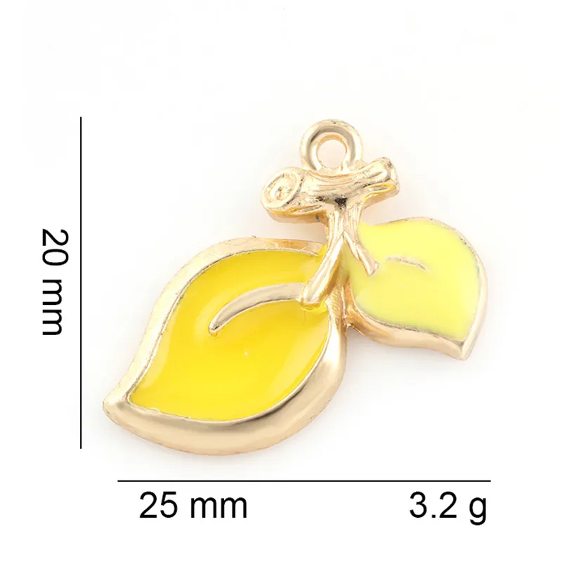 

20 шт брендовые Модные женские ювелирные изделия эмалированные браслеты-Листья Подвески оптовая продажа с фабрики