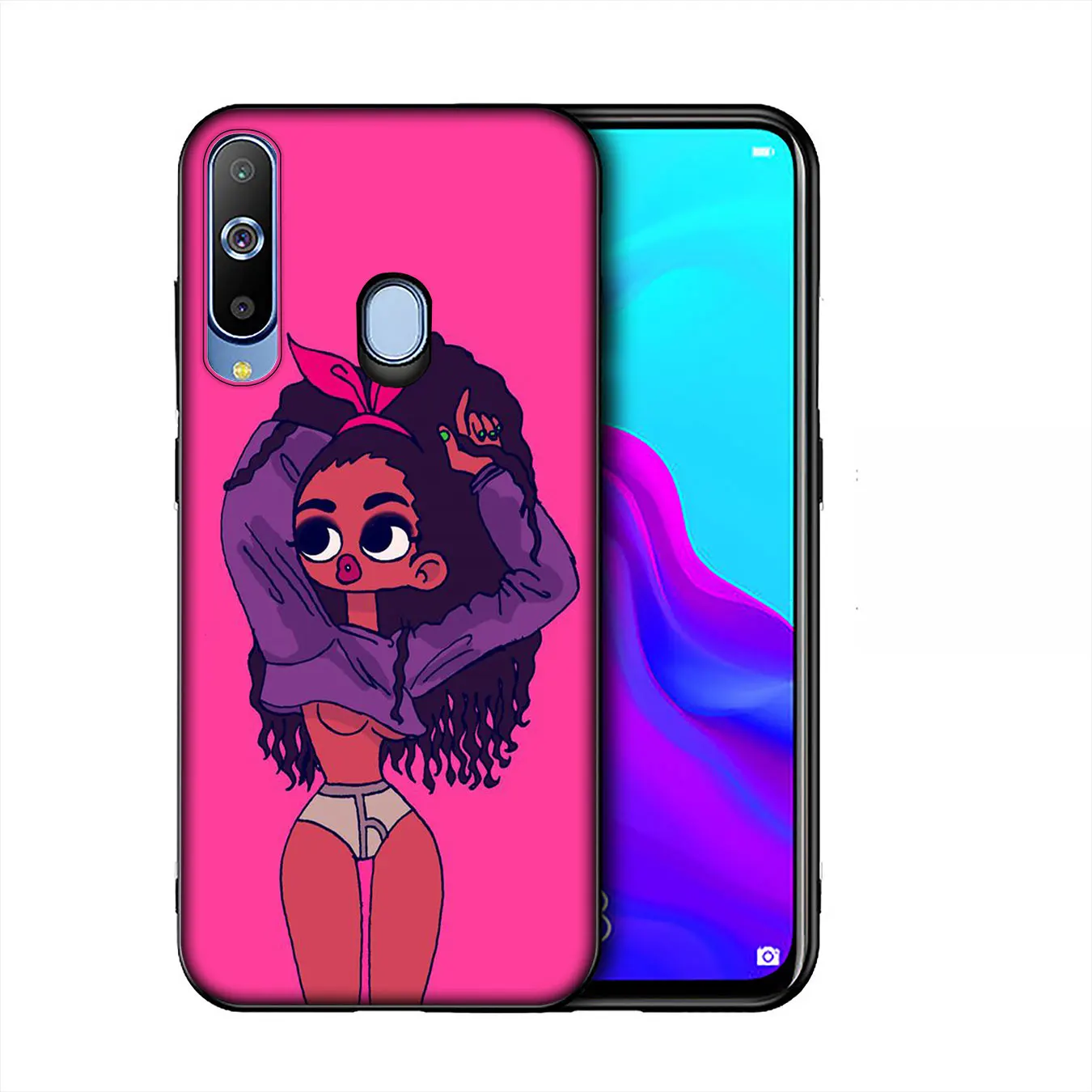 Черный сексуальный женский Мягкий силиконовый чехол для Samsung Galaxy A70 A60 A50 A40 A30 A20 A10