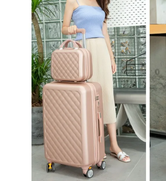a set Travel tale 2" 22" 2" дюймов для женщин spinner Дорожный чемодан на колёсиках тележка Сумка на колесе - Цвет: a set