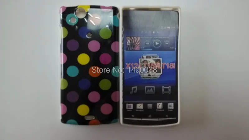 Популярный цветной чехол в горошек из мягкого ТПУ для телефона Sony Xperia acr S LT15i/LT18i/X12