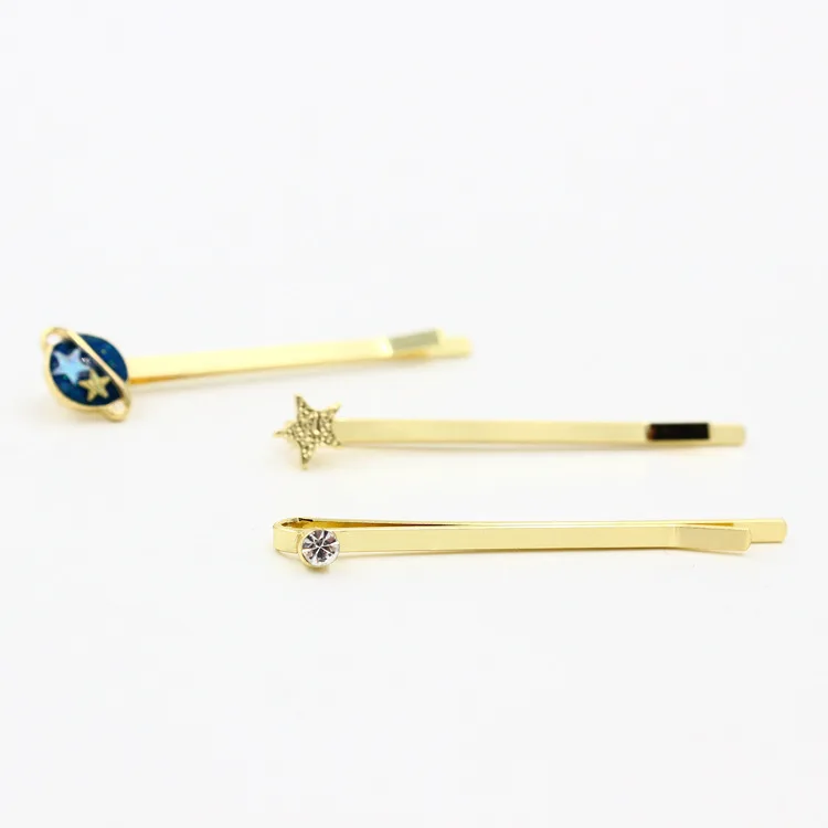 jewelry sets universe star diamond hairpins wedding bridal hair accessories 1set=3pcs | Украшения и аксессуары