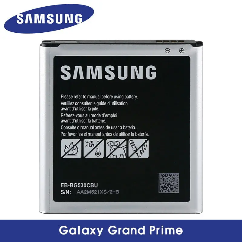 Оригинальный samsung Батарея для Grand Prime G530 G530H G530F G530FZ G530Y J320 G550 J3 (2018) J2 премьер-2600 мА/ч