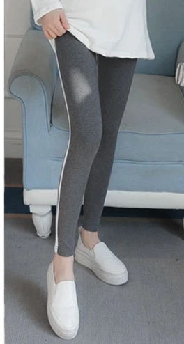 as picture no fleece Зимние теплые флисовые Леггинсы для беременных женщин; Одежда для беременных женщин; сезон весна-осень; брюки; одежда - Цвет: as picture no fleece