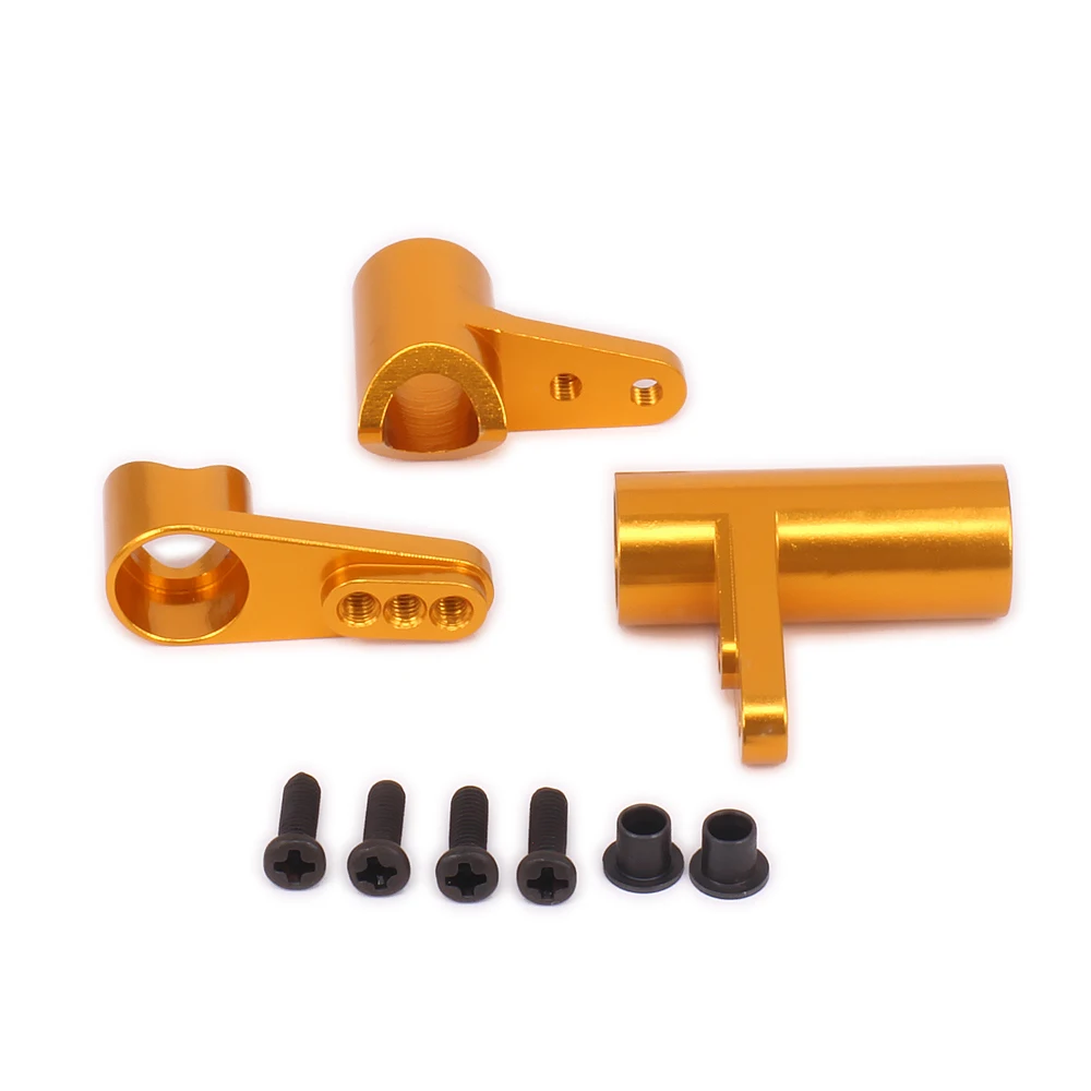 Рулевое управление Servo Saver Полный Кривошип набор Bellcranks SupporFor Rc Hobby Car 1/16 HSP Monster Truck &