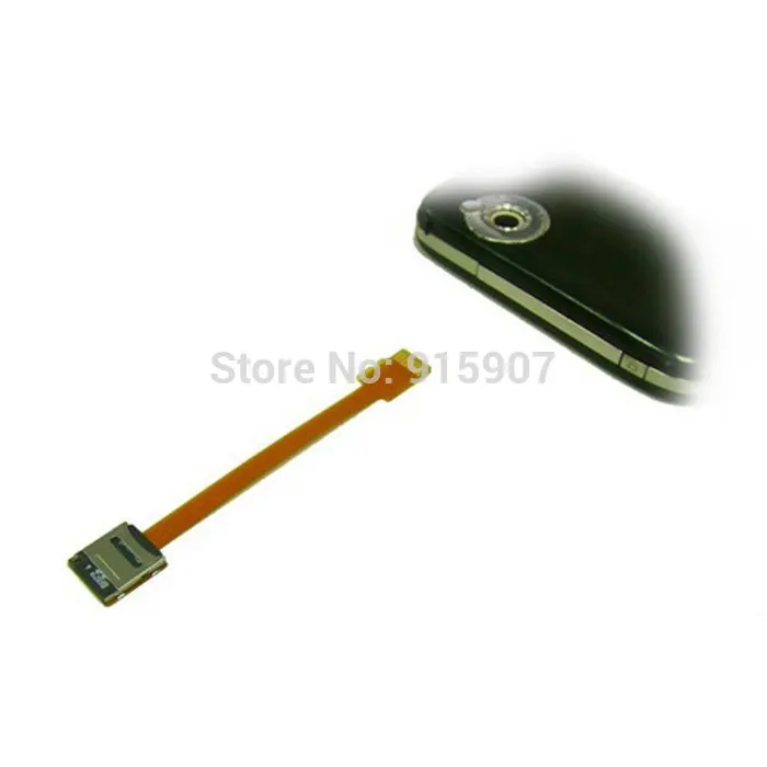 10 см Micro SD TF карта памяти Комплект штекер-гнездо удлинитель мягкий плоский FPC