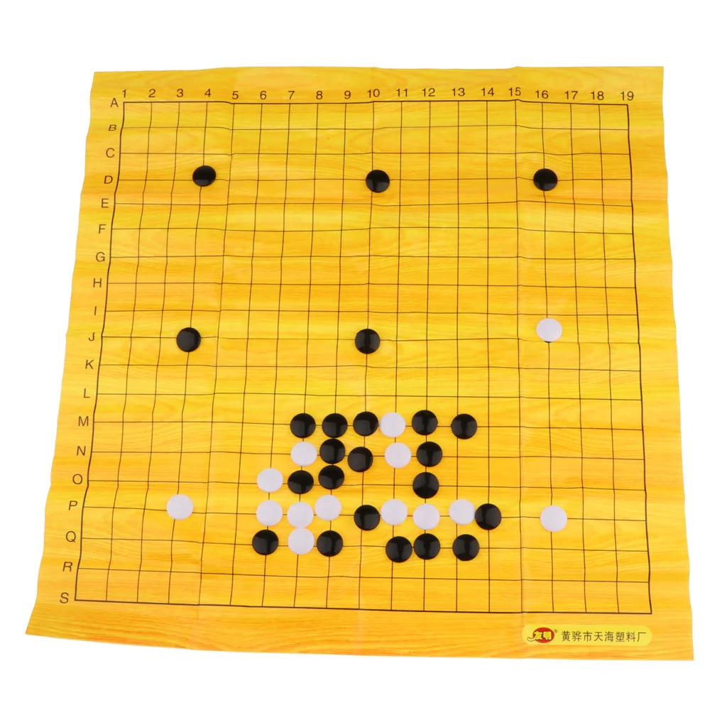 Складной Go Настольная игра WeiQi шахматная доска полный набор Пластик | Спорт и