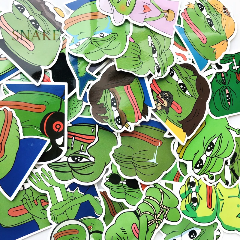 42 шт./лот Pepe Sad забавная Автомобильная наклейка для автомобиля ноутбука багаж