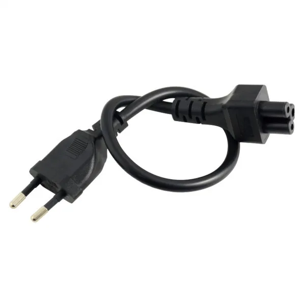 Европейский 2 контактный штекер к адаптеру IEC 320 C5 кабель для блока питания