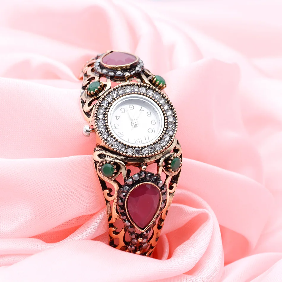 SUNSPICE MS. Браслет в индийском стиле часы браслеты на запястье античный золотой цвет